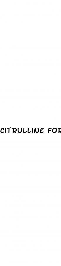 citrulline for erectile dysfunction