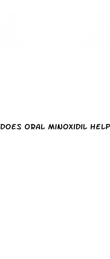 does oral minoxidil help with erectile dysfunction
