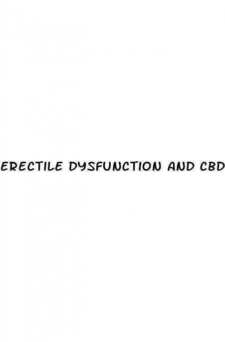 erectile dysfunction and cbd help