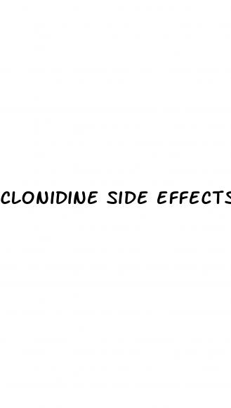 clonidine side effects erectile dysfunction