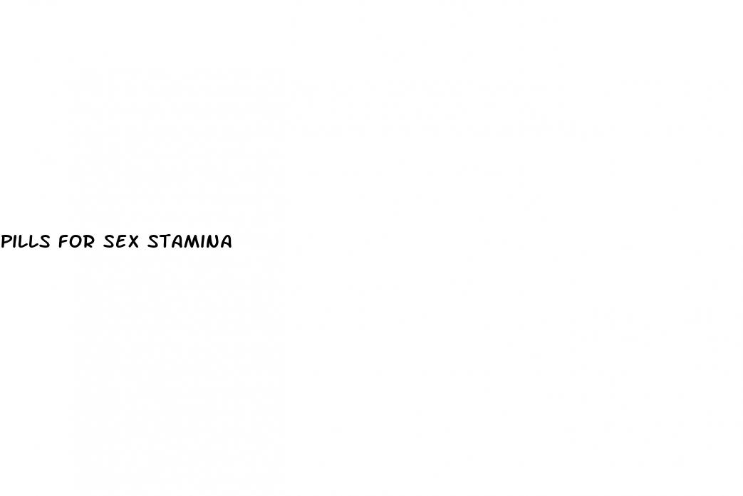 pills for sex stamina