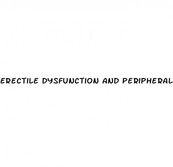 erectile dysfunction and peripheral arterial disease