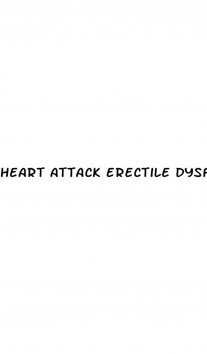heart attack erectile dysfunction