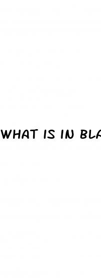 what is in black rhino pills