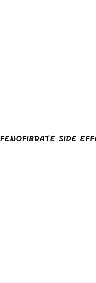 fenofibrate side effects erectile dysfunction