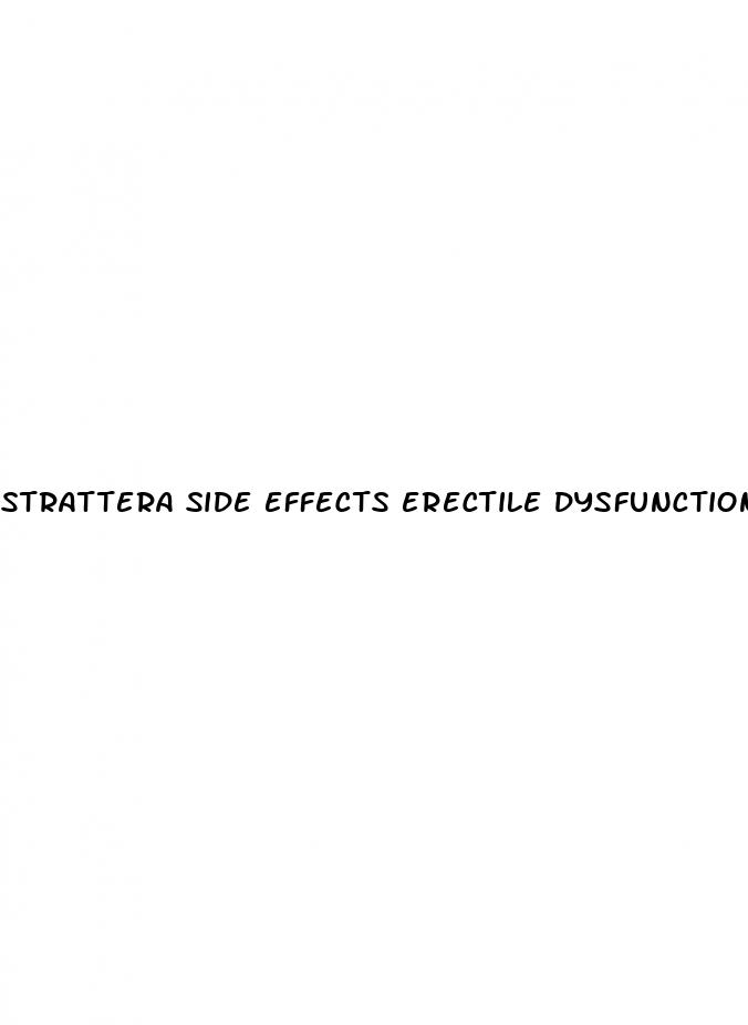 strattera side effects erectile dysfunction