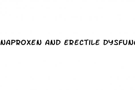 naproxen and erectile dysfunction