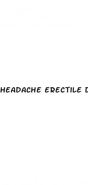 headache erectile dysfunction