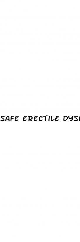 safe erectile dysfunction remedies
