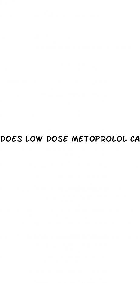 does low dose metoprolol cause erectile dysfunction