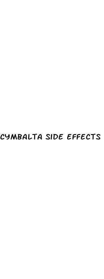 cymbalta side effects erectile dysfunction