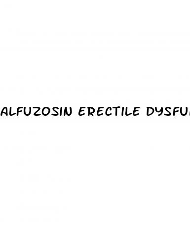 alfuzosin erectile dysfunction