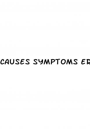 causes symptoms erectile dysfunction urology of virginia
