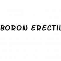 boron erectile dysfunction