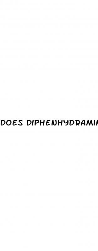 does diphenhydramine cause erectile dysfunction