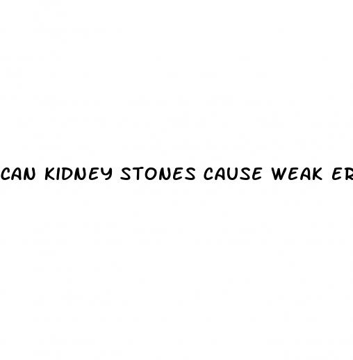 can kidney stones cause weak erectile dysfunction