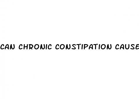 can chronic constipation cause erectile dysfunction