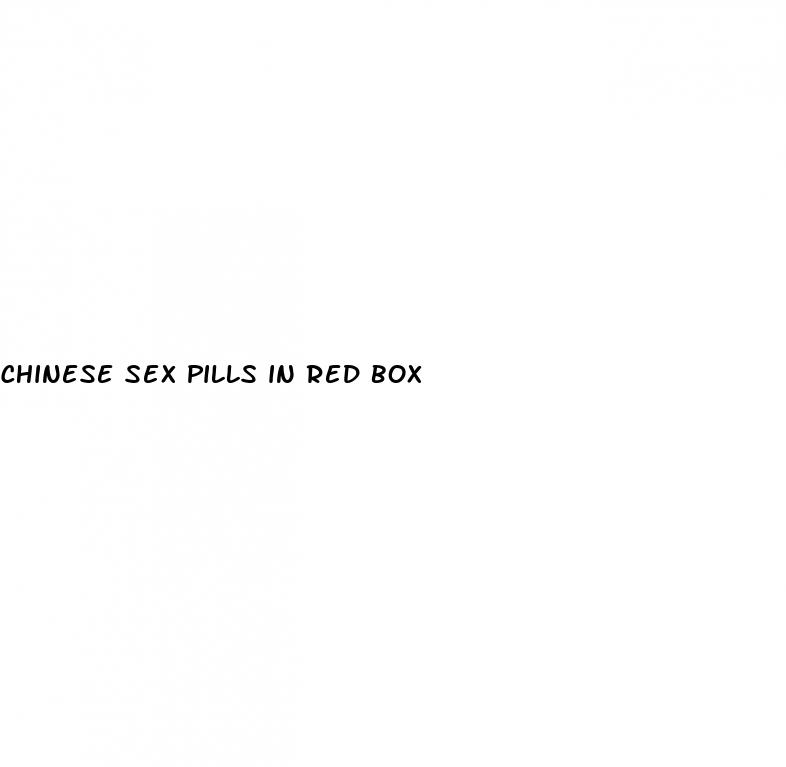 chinese sex pills in red box