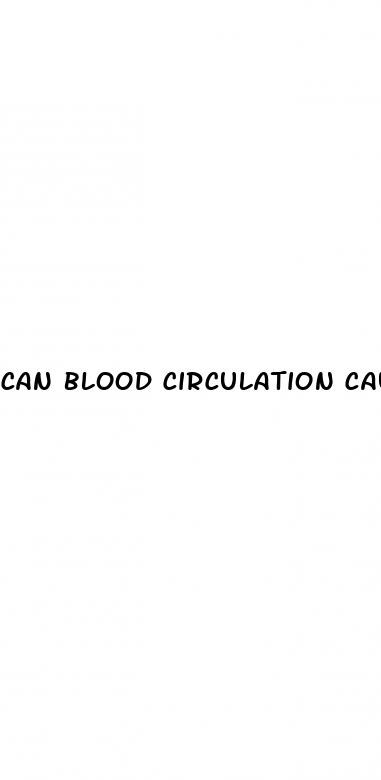 can blood circulation cause erectile dysfunction