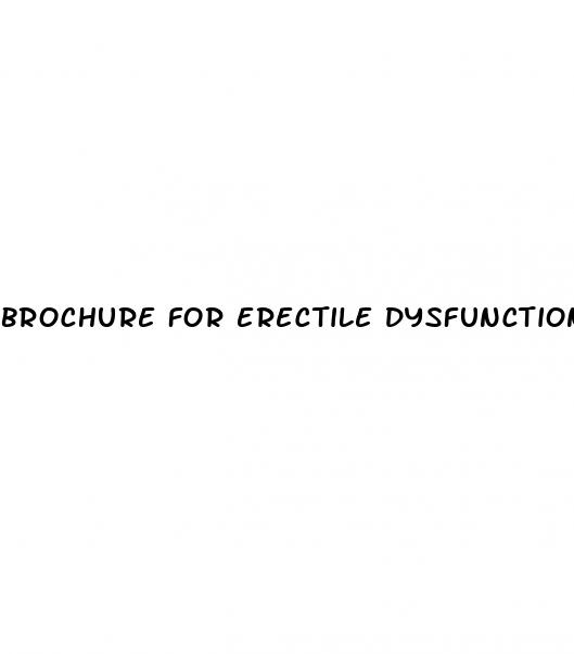 brochure for erectile dysfunction