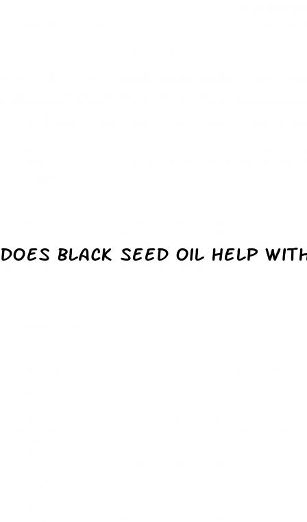 does black seed oil help with erectile dysfunction