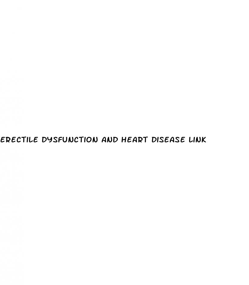 erectile dysfunction and heart disease link