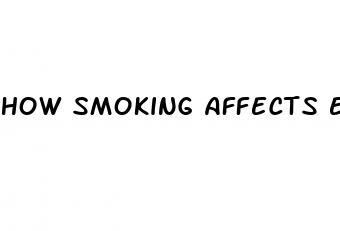 how smoking affects erectile dysfunction