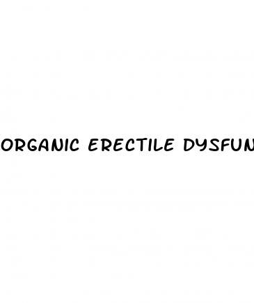 organic erectile dysfunction