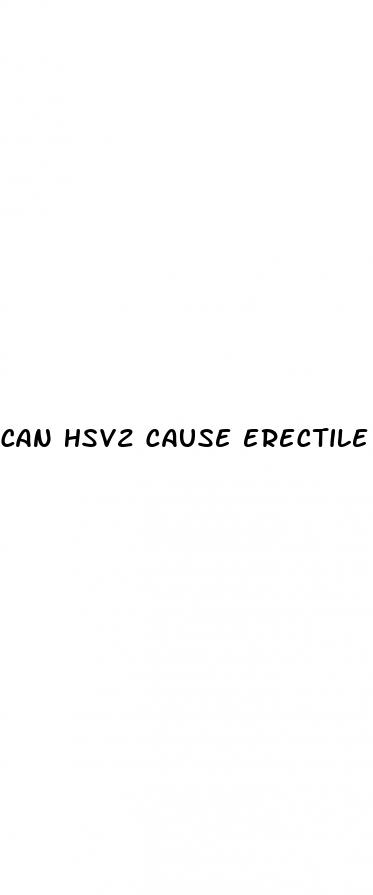 can hsv2 cause erectile dysfunction