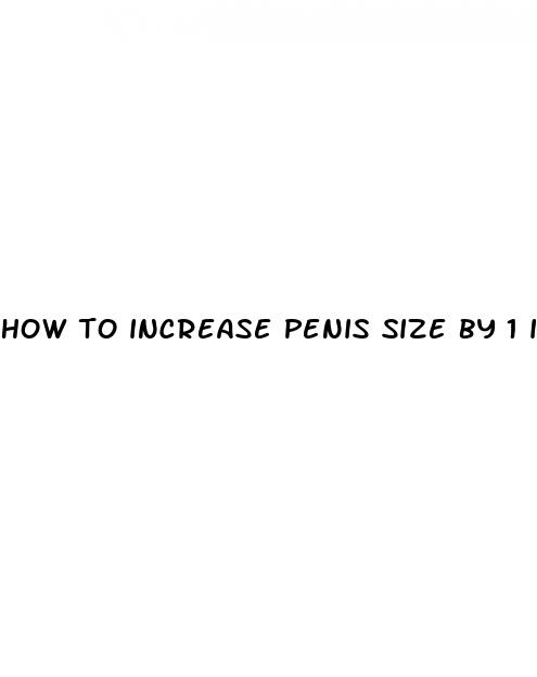 how to increase penis size by 1 inch