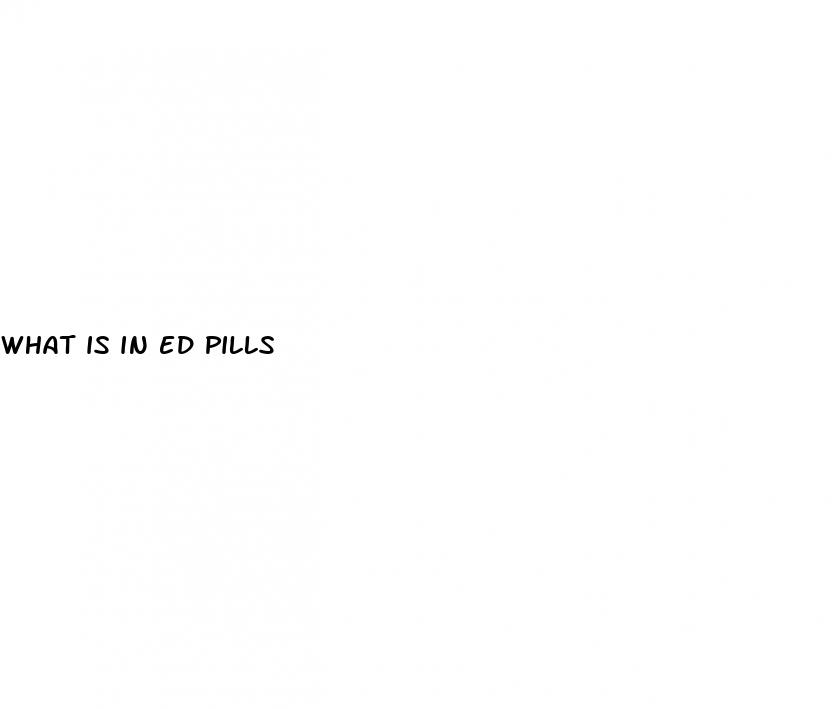what is in ed pills