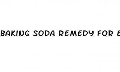baking soda remedy for erectile dysfunction