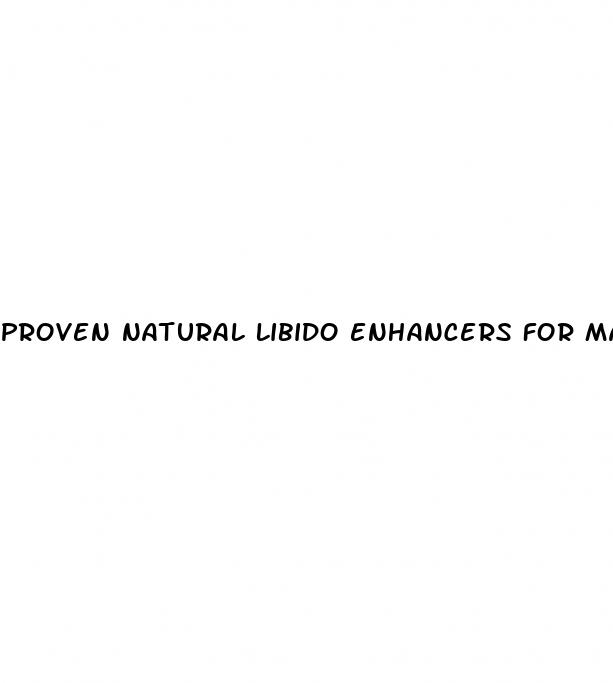 proven natural libido enhancers for males