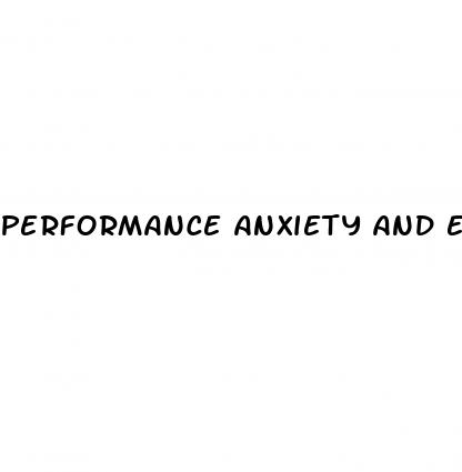 performance anxiety and erectile dysfunction stiudy
