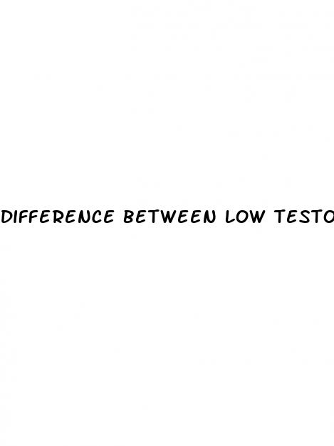 difference between low testosterone and erectile dysfunction