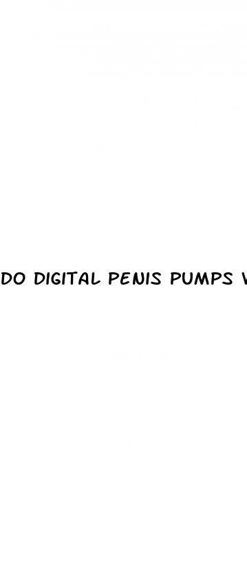 do digital penis pumps work