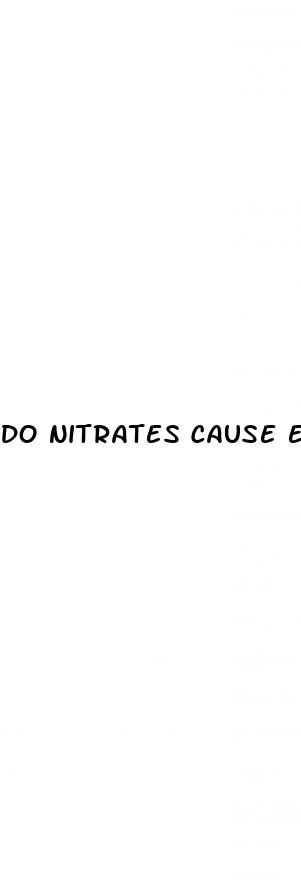 do nitrates cause erectile dysfunction
