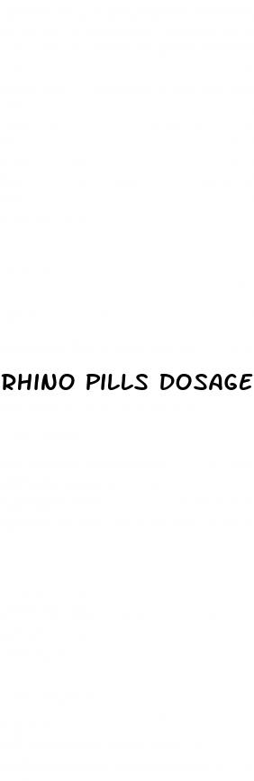 rhino pills dosage