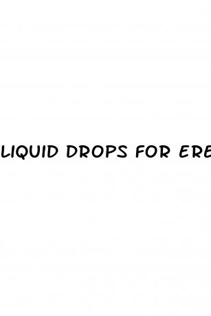 liquid drops for erectile dysfunction