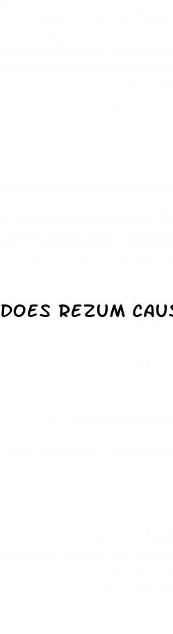 does rezum cause erectile dysfunction