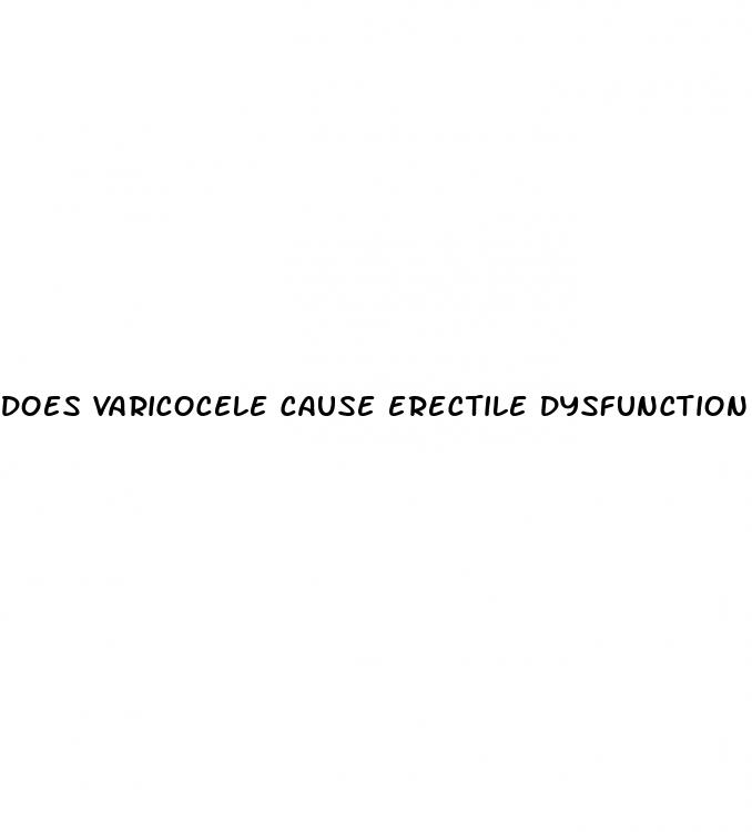does varicocele cause erectile dysfunction