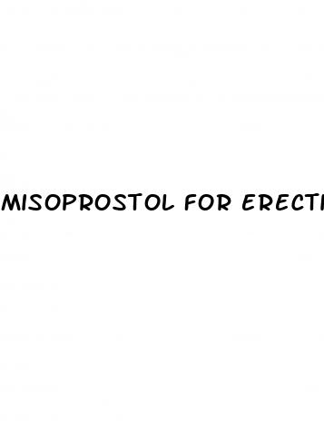 misoprostol for erectile dysfunction