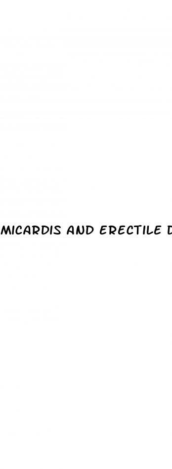 micardis and erectile dysfunction