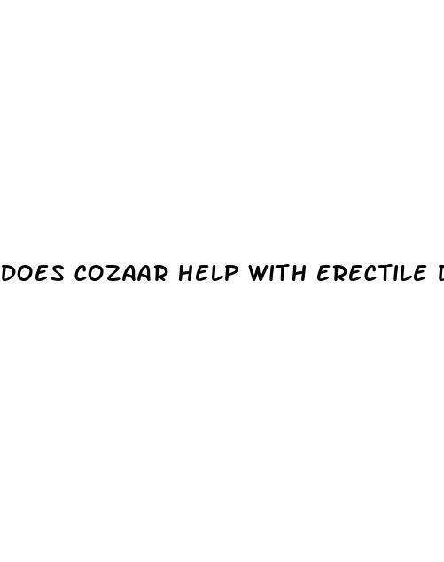does cozaar help with erectile dysfunction