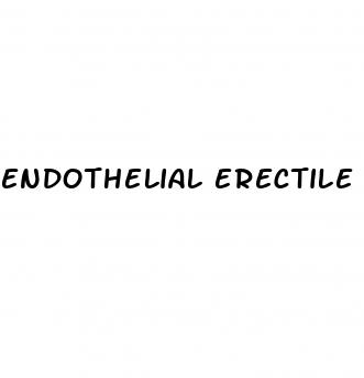 endothelial erectile dysfunction treatment