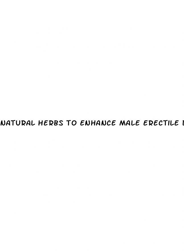 natural herbs to enhance male erectile disfunction