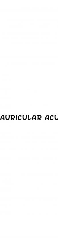 auricular acupuncture points for erectile dysfunction