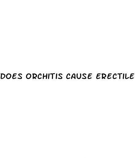does orchitis cause erectile dysfunction