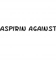 aspirin against erectile dysfunction