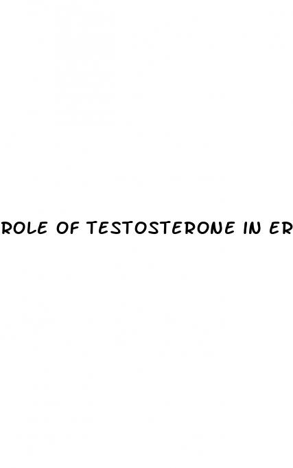 role of testosterone in erectile dysfunction